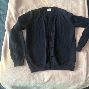Girl’s Navy Blue Cardigan Sweater